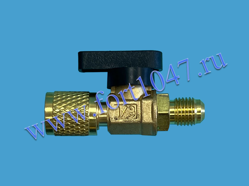 Вентиль запорный BC-02 (F5/16 х M1/4) R410-R134 пластиковая ручка