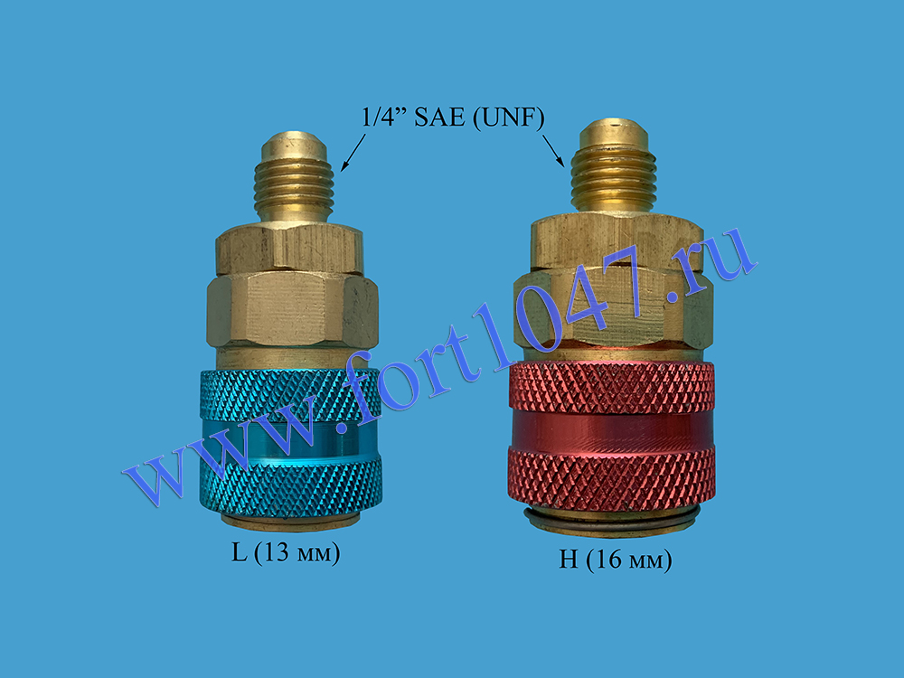 Вентиль быстросъемный QC-12 (комплект) прямые