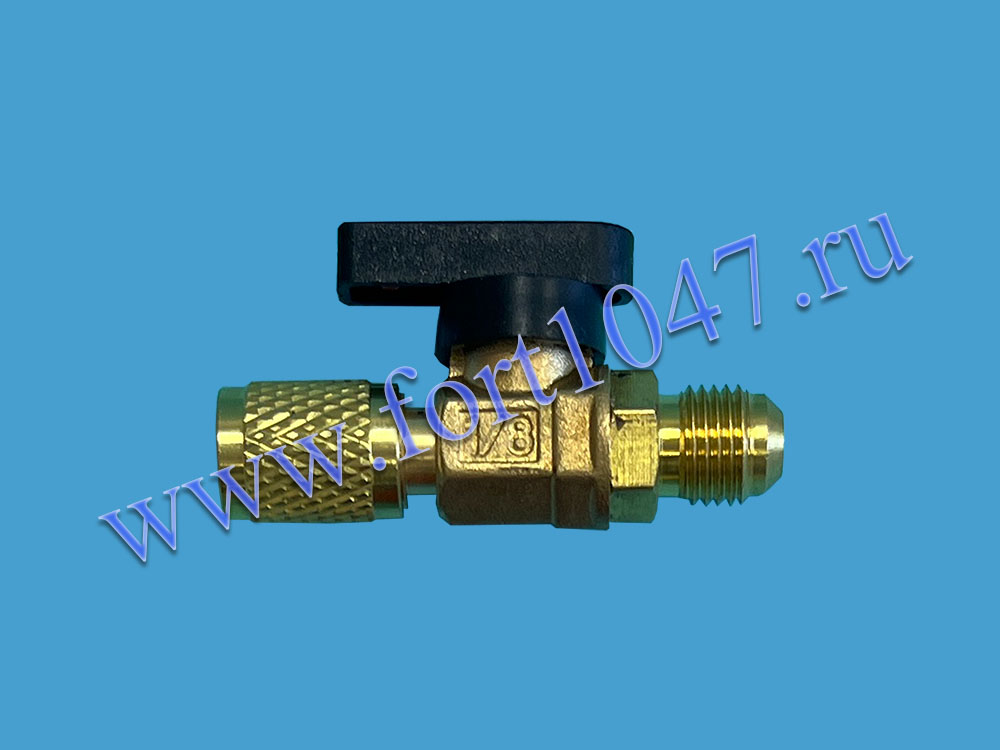Вентиль запорный BC-01 (F1/4 x M5/16) R134-R410 пластиковая ручка